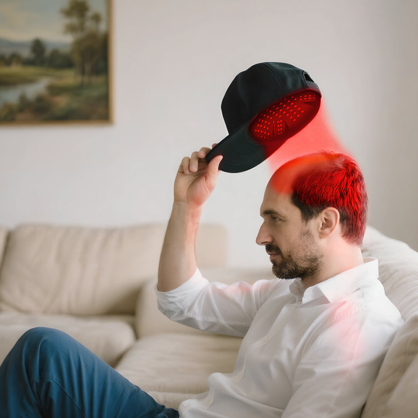 Regenr8 LED Red Light Therapy Cap w 176 lights and 3 wavelengths